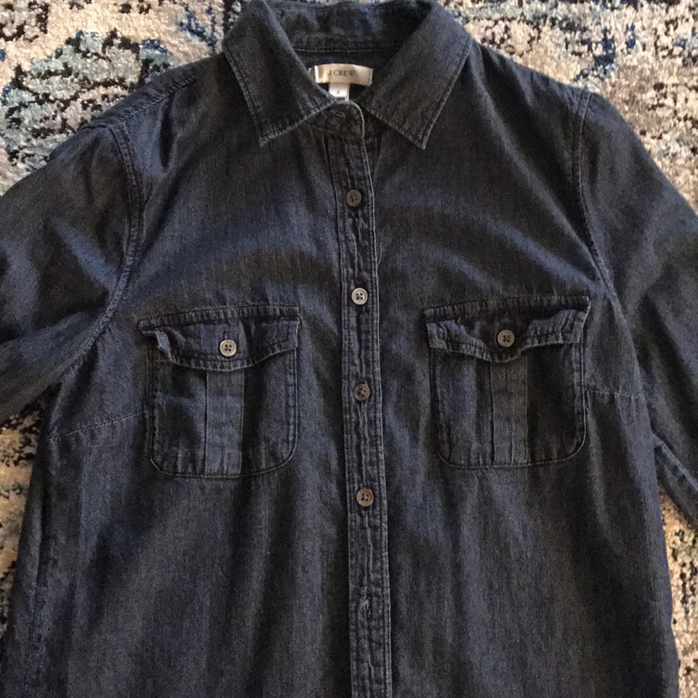 Denim button down shirt